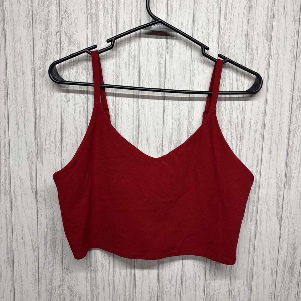 Womens Size XL Athleta Red Sports Bra EUC